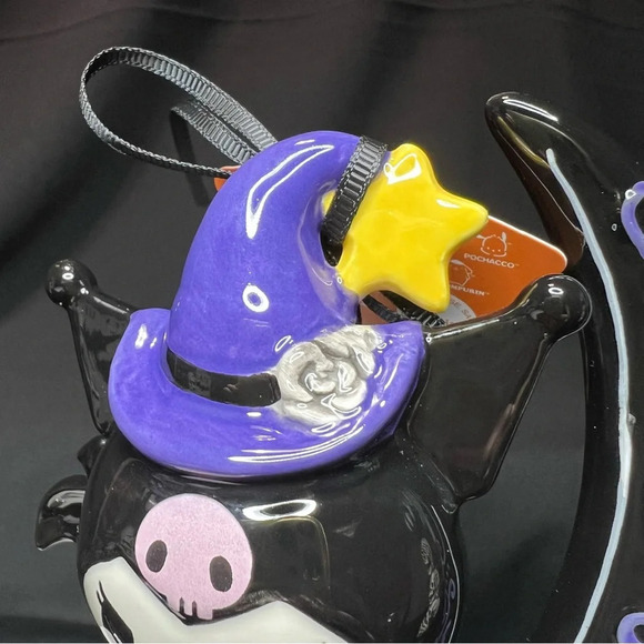 Blue Sky ClayWorks Sanrio Hello Kitty Kuromi Halloween Witch Ceramic Moon Figure - Picture 10 of 14